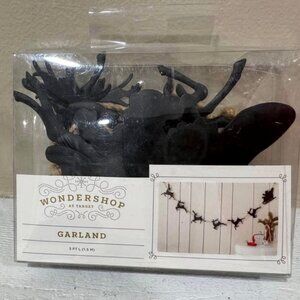 Santa Sleigh & Reindeer Garland